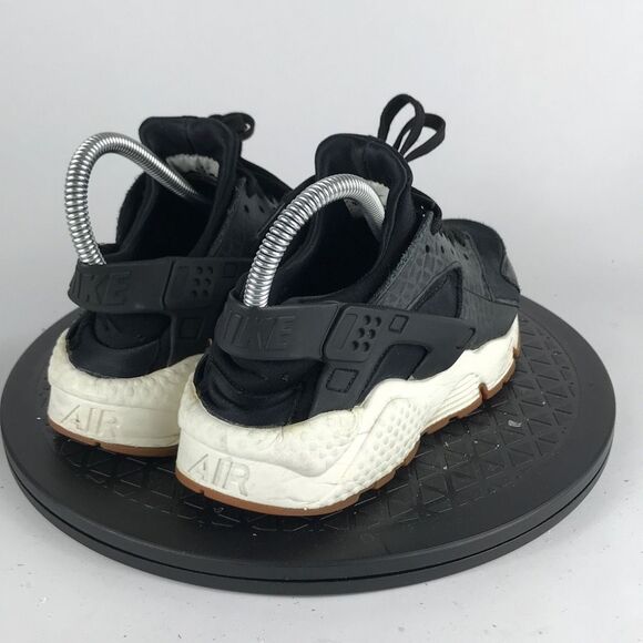 Nike Air Huarache Run Black/White/Gum Running Shoes 3020450-104 Women’s Size 6.5 - Picture 5 of 12